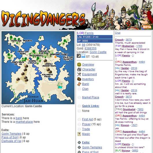 DicingDangers (browser)