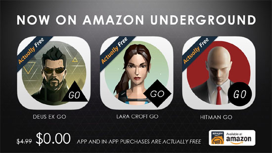 Amazon UnderGround offers free mobile games
